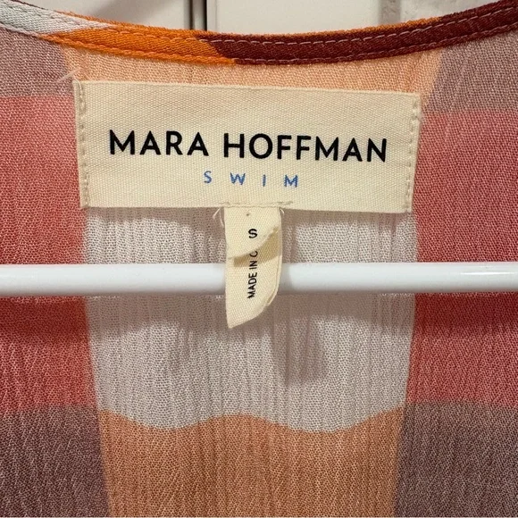 NWOT Mara Hoffman Swim Katinka Weave Colorful Plaid Maximalist Maxi Dress Sz S - Picture 3 of 15